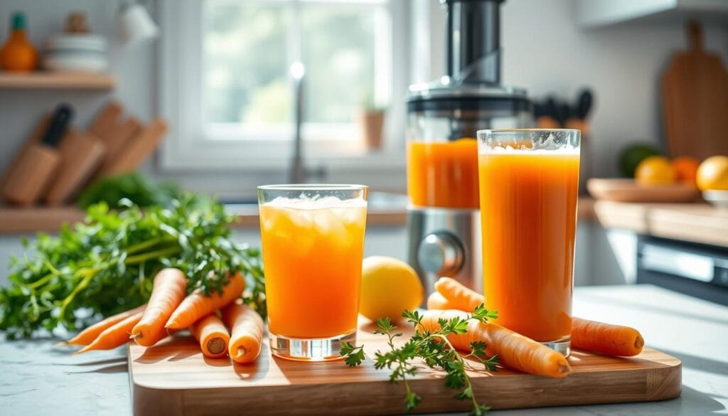 Carrot Juice Preparation