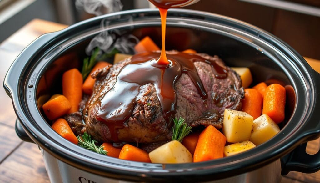 Slow cooked roast