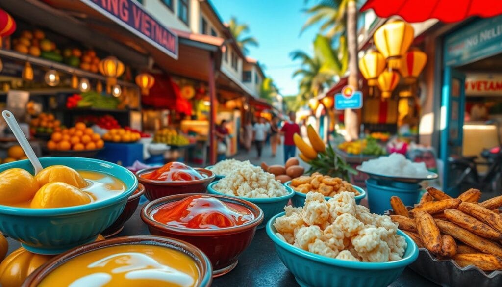 Vietnamese street food sweets