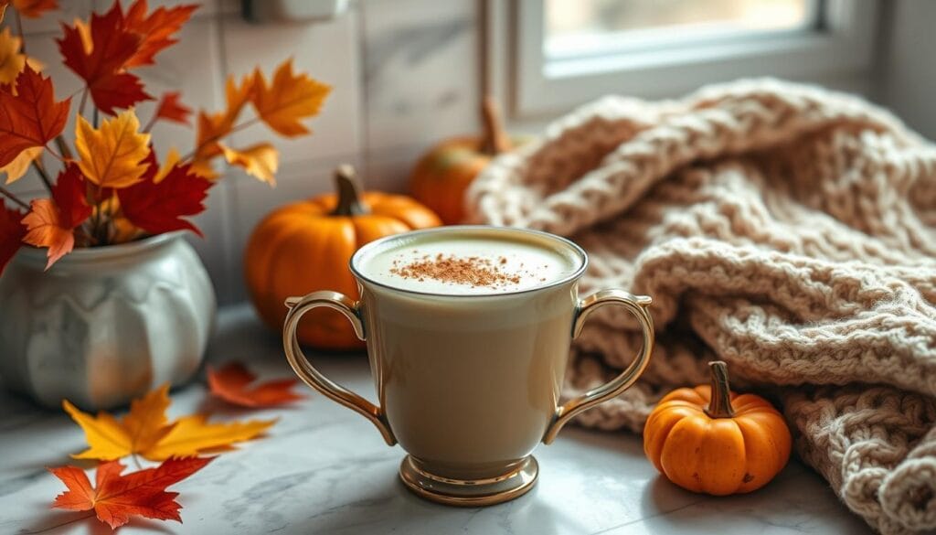 pumpkin spice matcha latte