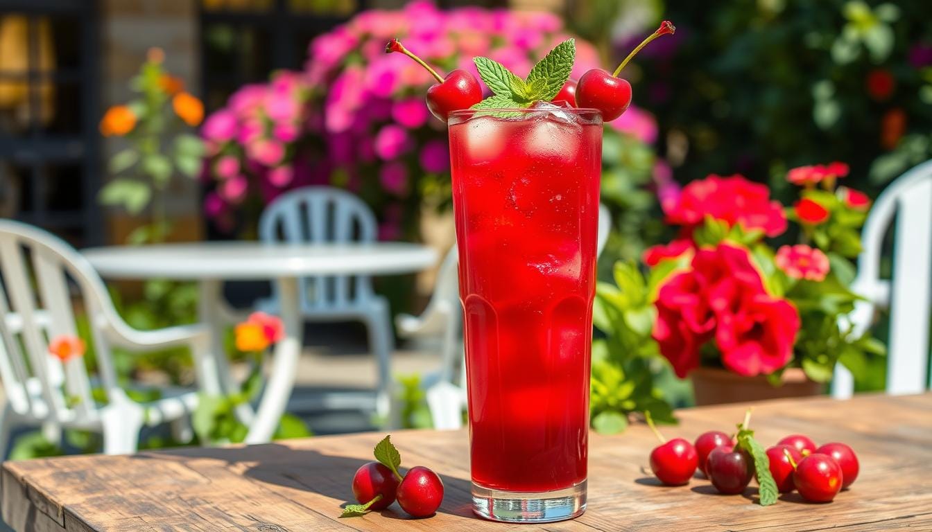 tart cherry juice mocktail