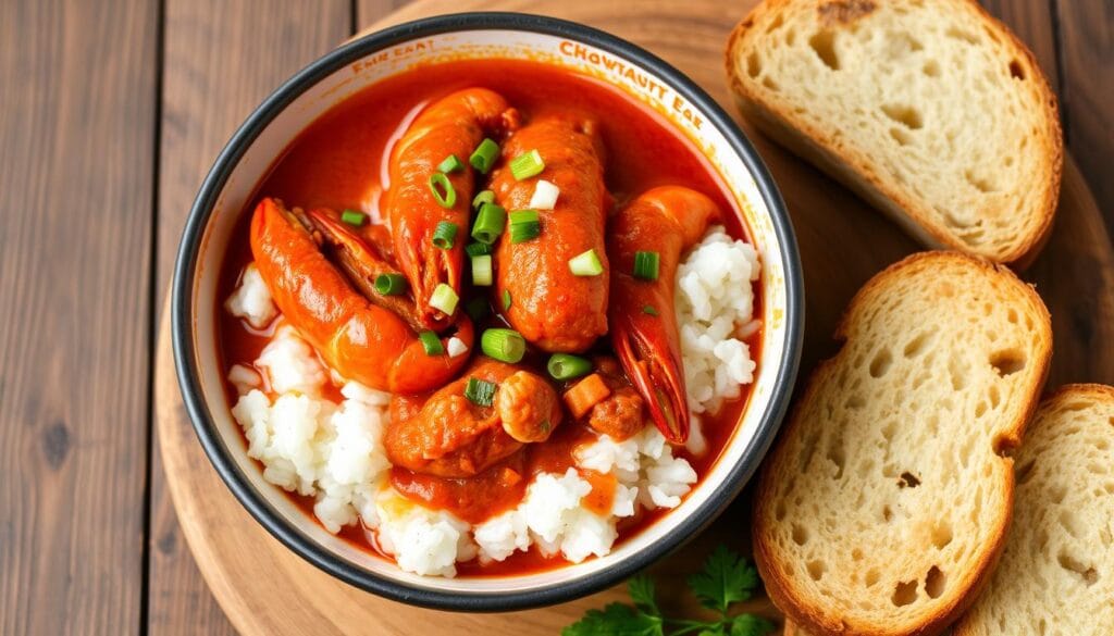 Authentic Crawfish Étouffée Dish