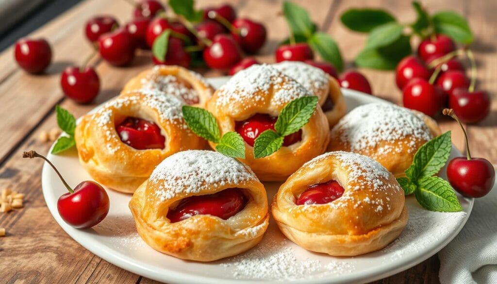 Cherry Puff Pastry Dessert for Beginners