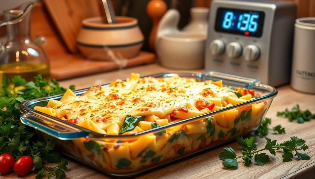 No-meat ziti pasta bake baking instructions