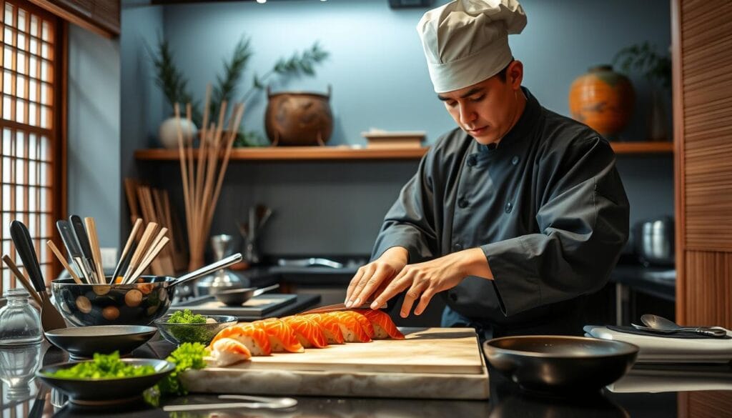 Sushi Chef Training in Japanese Cuisine