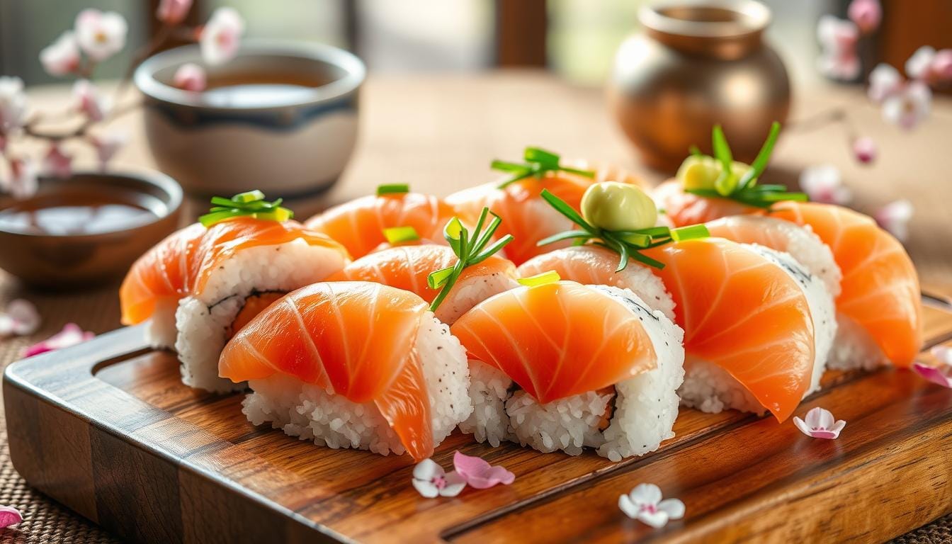 salmon sushi